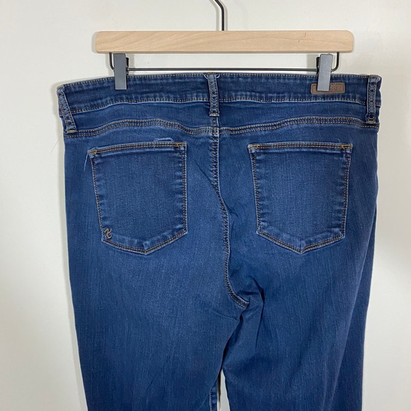 KUT from the Kloth Natalie Bootcut Jeans Dark Wash Denim Sz 16 - Picture 9 of 13